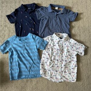 Kids' Assorted Blue and White Button-Down Shirts